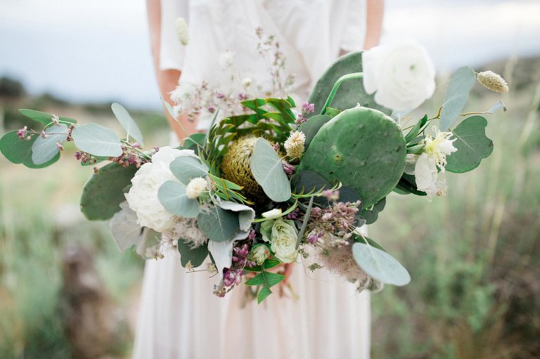 Prickly Pear Wedding Bouquet