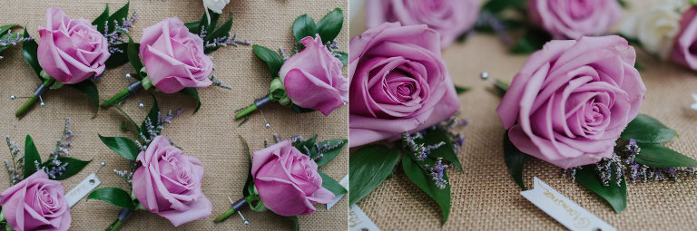 Purple wedding roses