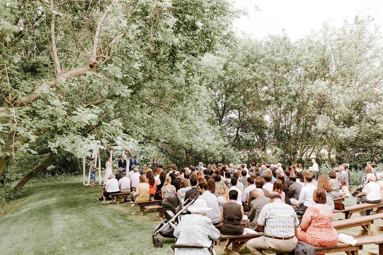 Outdoor Michigan Wedding Ceremony