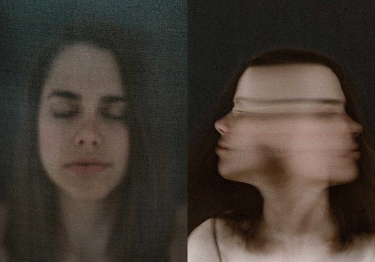 Portrait through silk