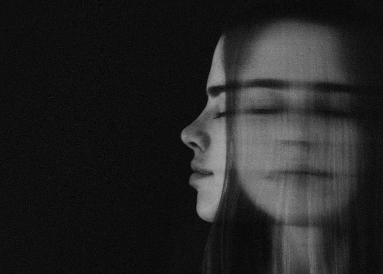 Black and white portrait