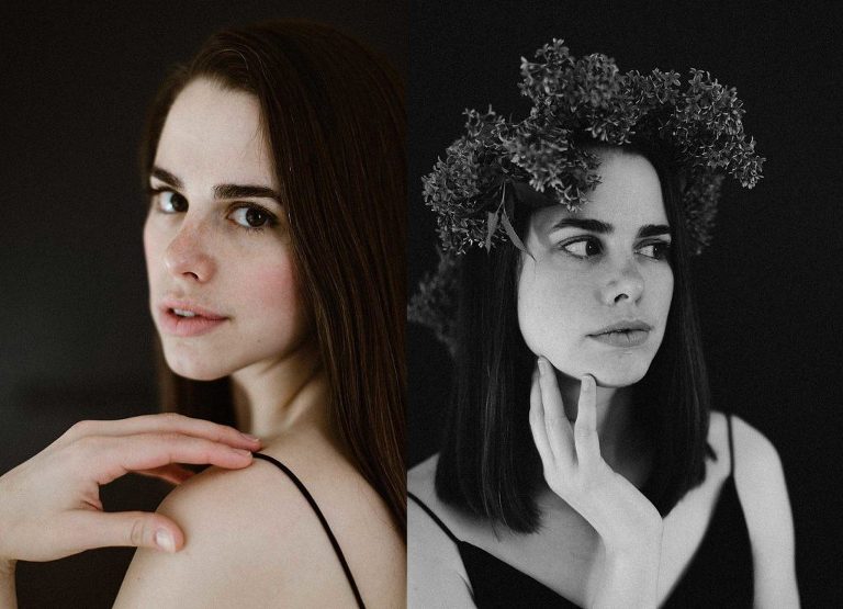 Black and white portraits