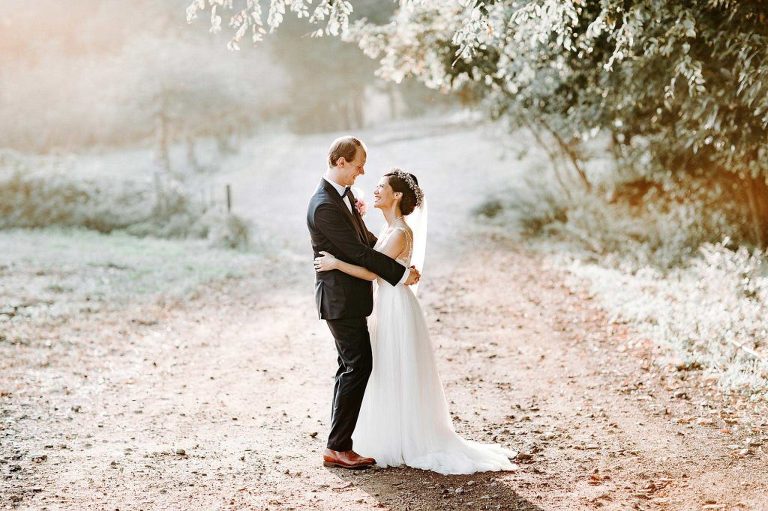 Bride and groom portrait in Chestnut Ridge NY