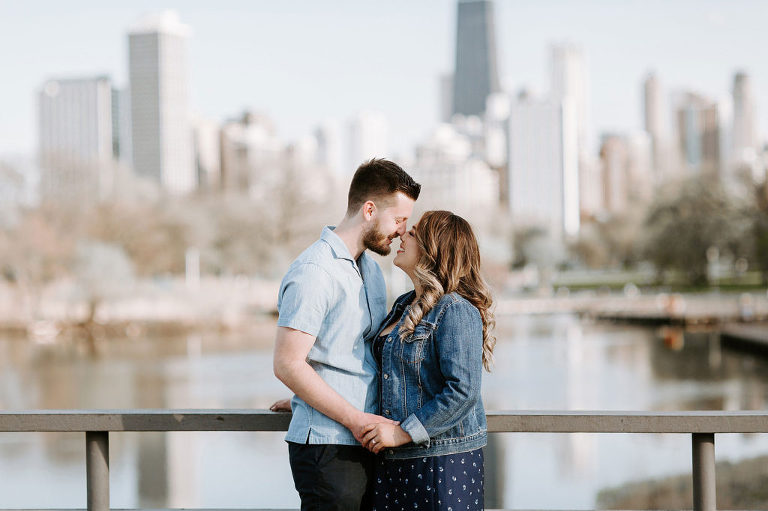 Spring engagement in Chicago