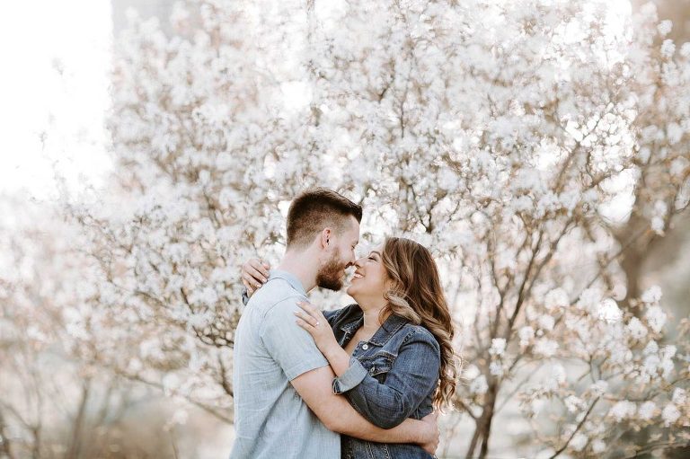 Lincoln Park spring engagement 