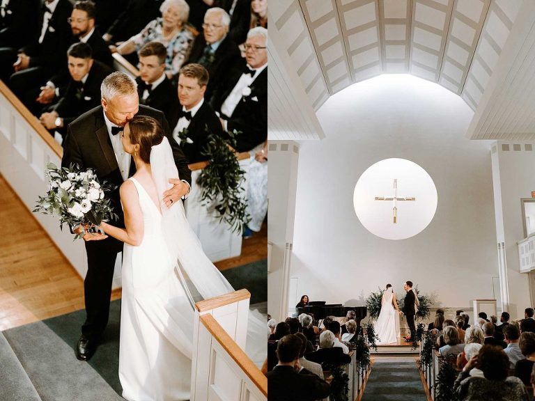 Chapel wedding ceremony Illinois